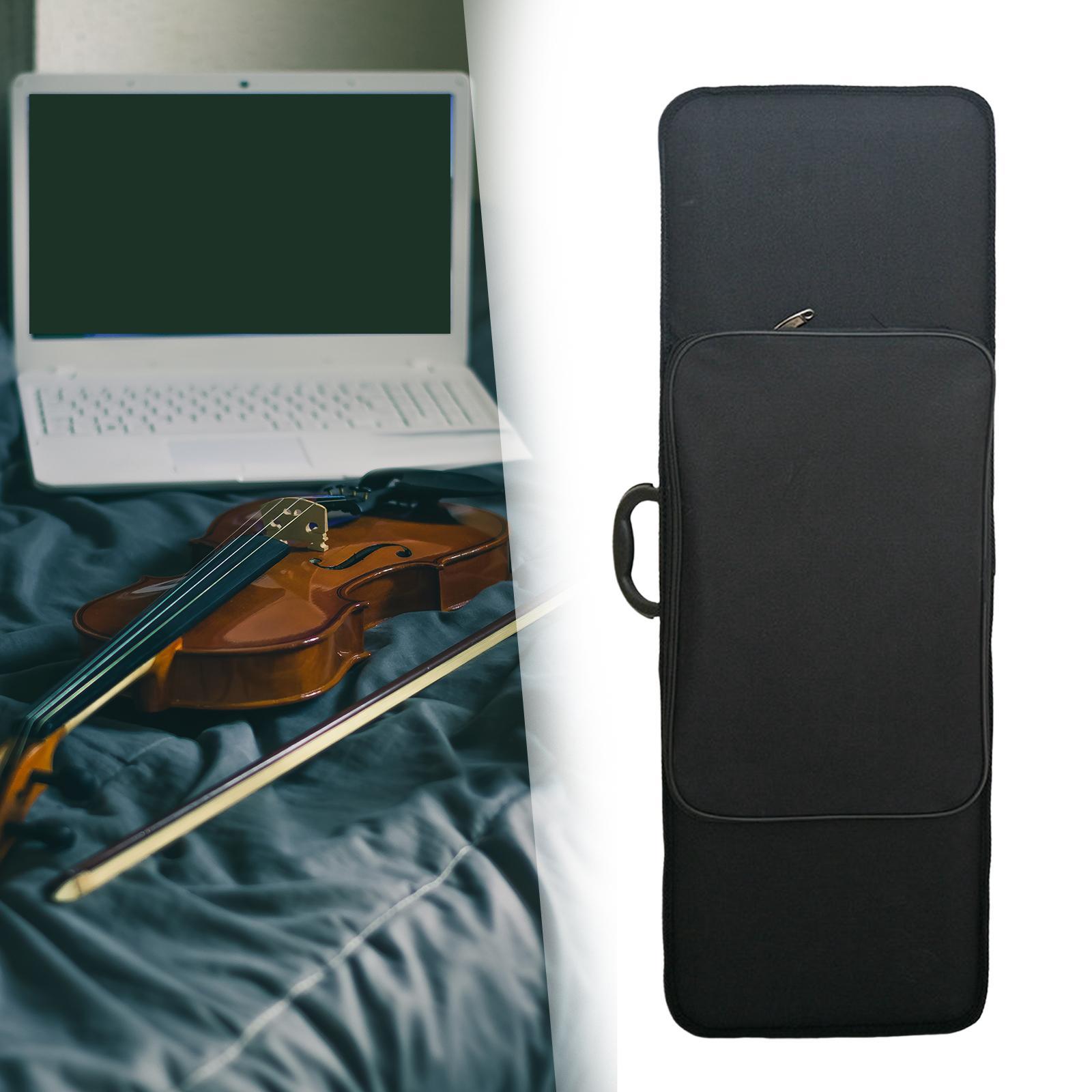 Violin Storage Hard Box, Oblong Violin Carrying Bag with Handle for Travel