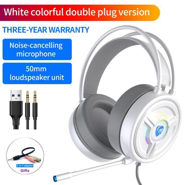 Tai Nghe Trùm Đầu Chơi Game Có Dây & Mic Cho PS4 PS5 Xbox Máy Tính