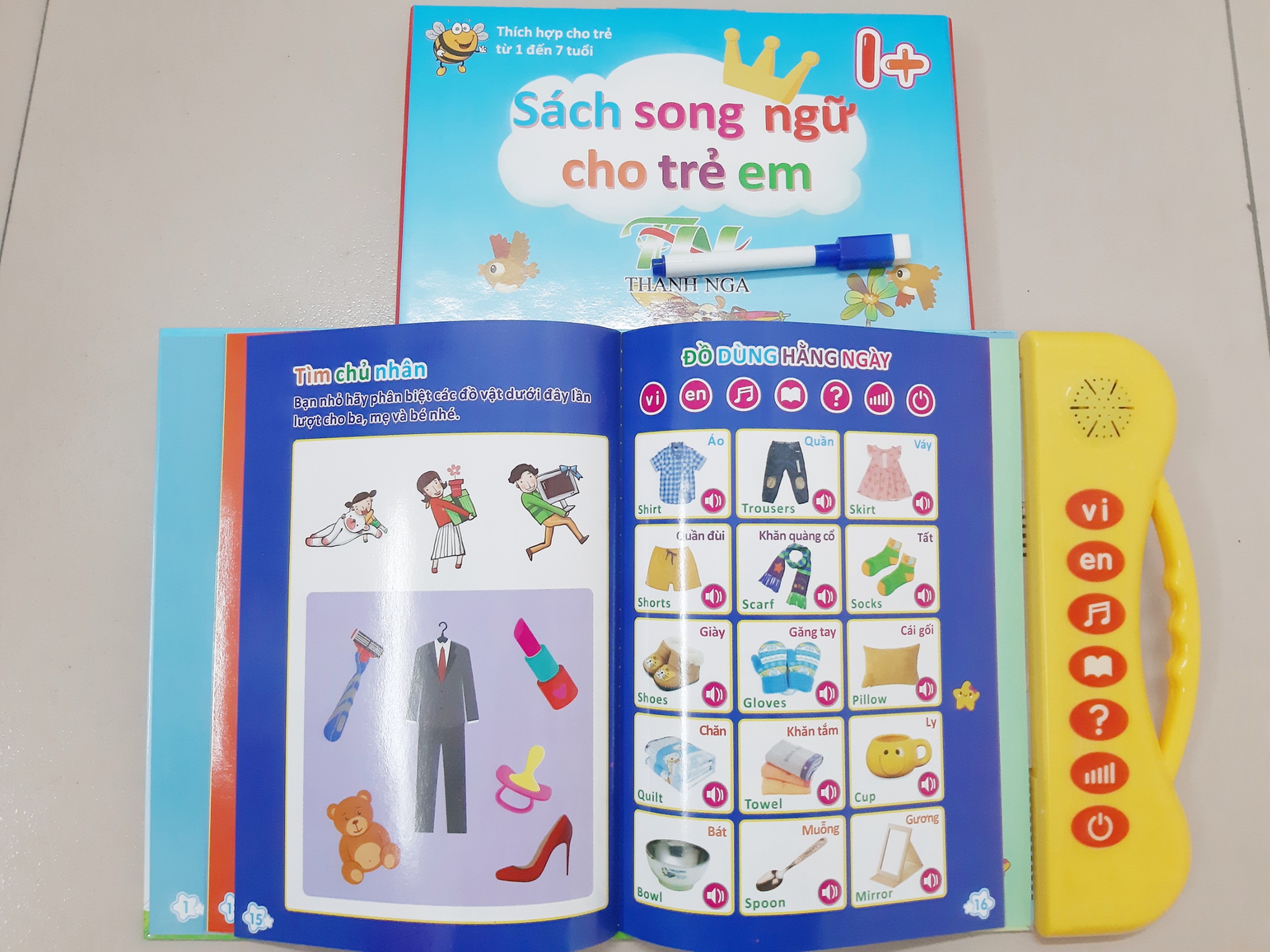 Sách nói điện tử song ngữ Anh - Việt cho trẻ em