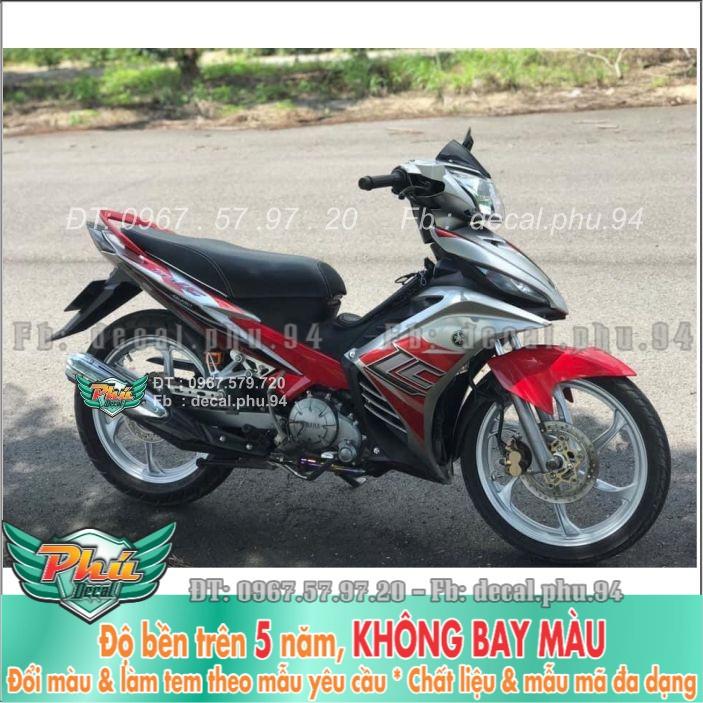 Tem rời Exciter 135 Lc Đỏ bạc  -1