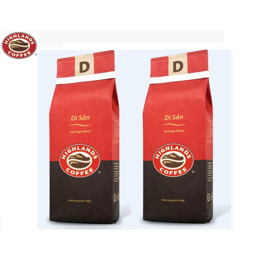 Thùng 12 gói Cà phê Rang xay Di sản Highlands Coffee 200g