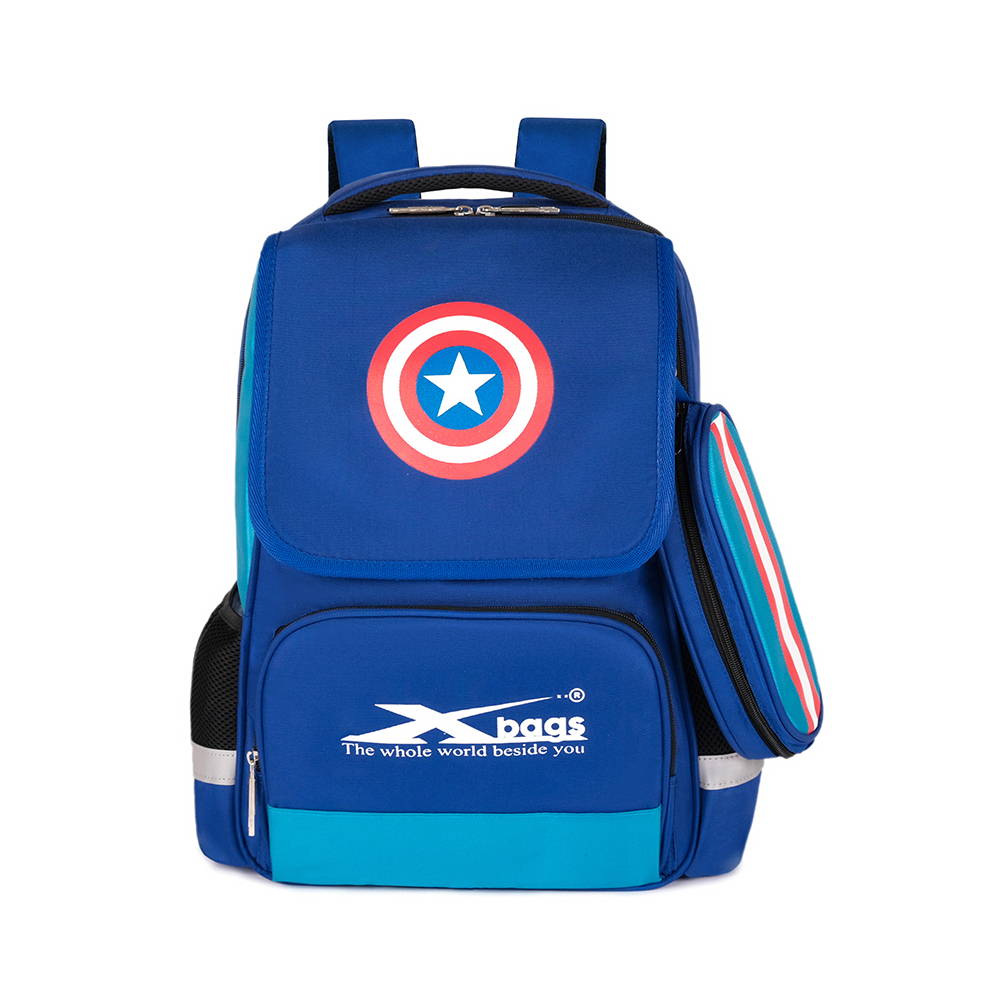 Balo học sinh nam cao cấp Xbags Power – Balo học sinh tiểu học nhiều ngăn, phong cách mạnh mẽ, hiện đại XB3117