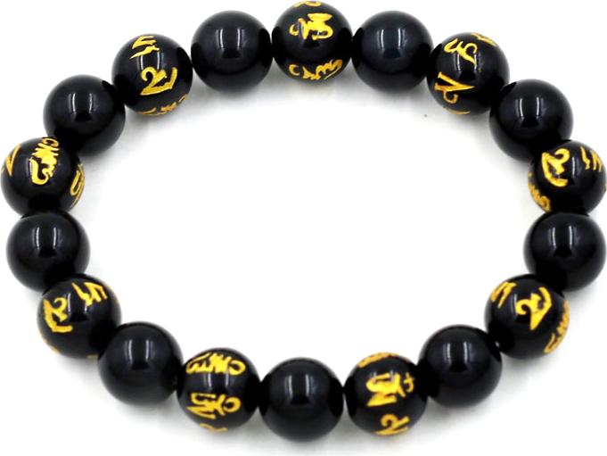 Vòng tay chuỗi hạt thạch anh đen 10 ly MSA102