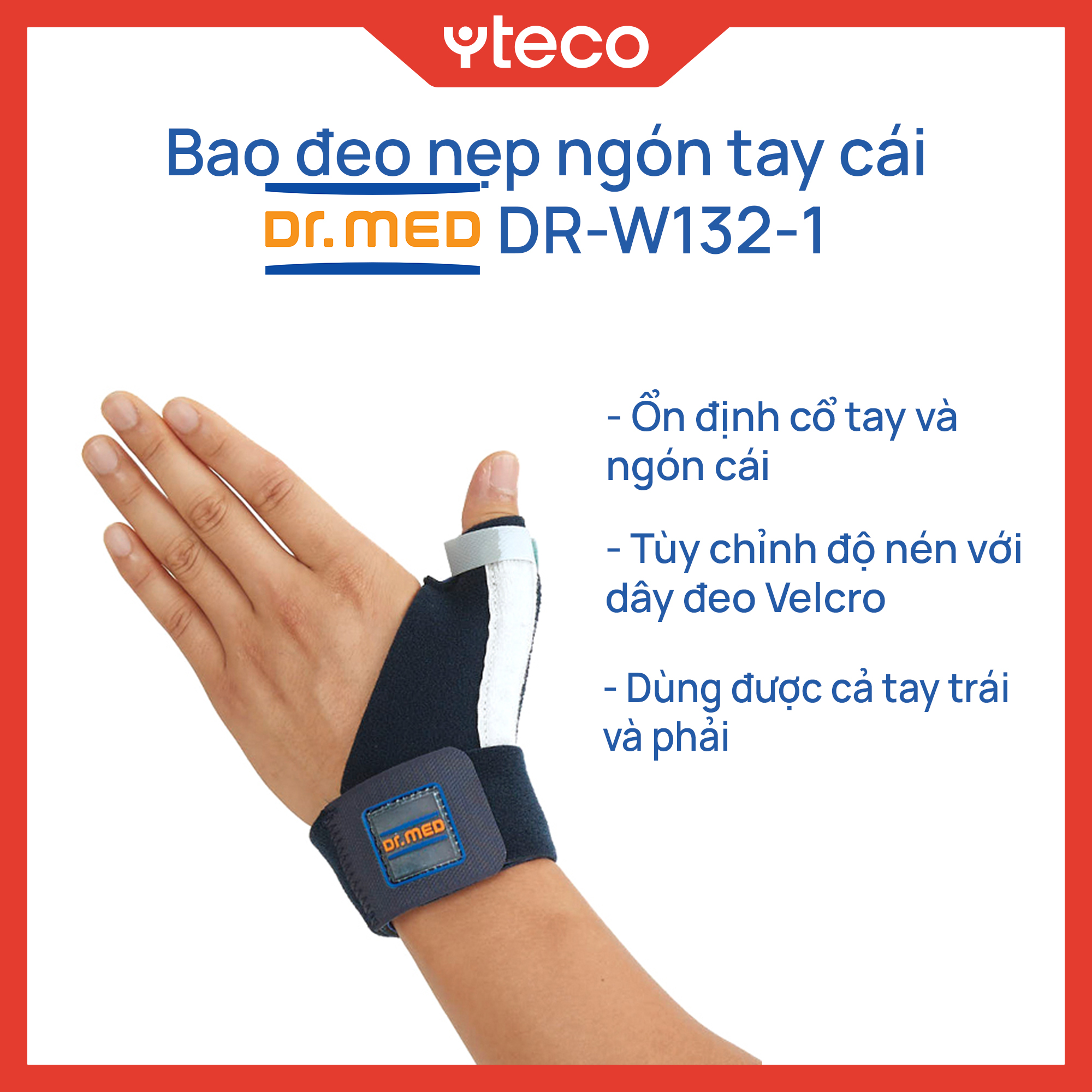 Bao đeo nẹp ngón tay cái Dr.MED DR-W132-1