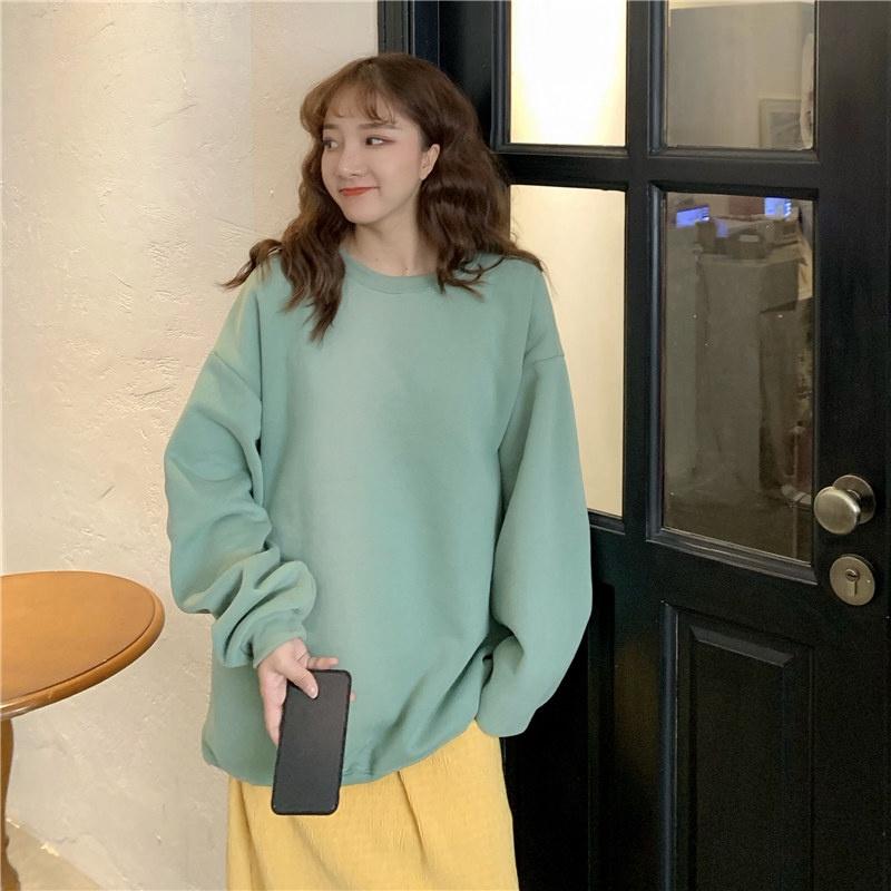 ÁO SWEATER BASIC NAM NỮ UNISEX ,ÁO HOODIE TRƠN NỈ NAM NỮ UNISEX NỈ BÔNG FN03 FEENY