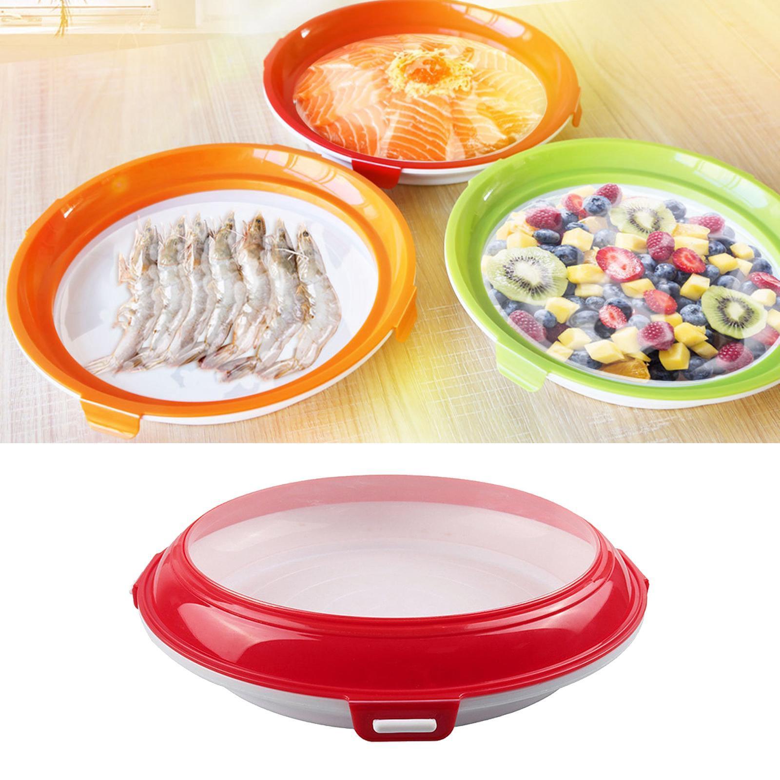 Food Preservation  Tray Food Tray Stackable Reusable Red Update