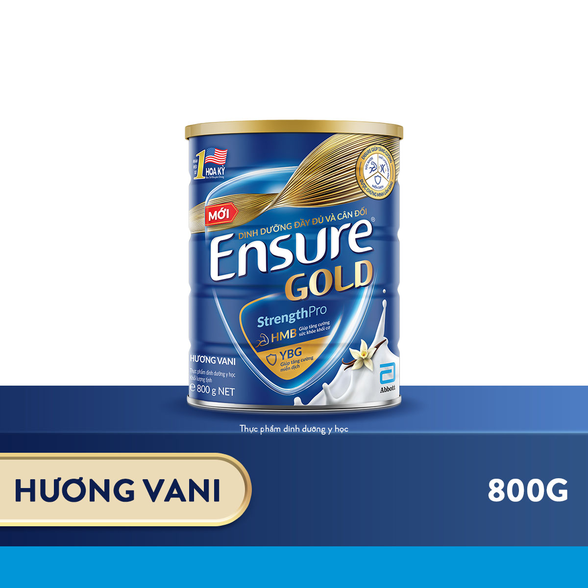 Thực phẩm dinh dưỡng y học Ensure Gold 800g