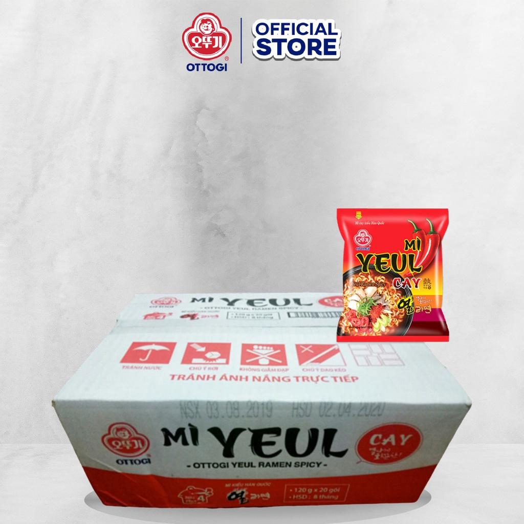 Thùng Mì Hàn Quốc YEUL cay Ottogi 120g x20