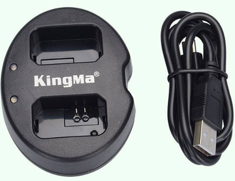 Combo 1 pin 1 sạc đôi Kingma for Panasonic DMW-BLF19 - Hàng chính hãng