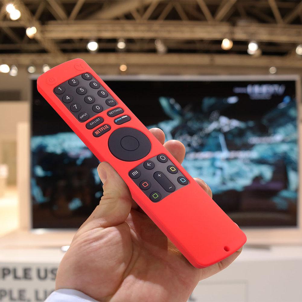 Vỏ điều khiển từ xa cho TV thông minh Xiaomi Mi 4S Vỏ bọc điều khiển từ xa chống nước bằng silicon Bảo vệ chống sốc có dây buộc Màu sắc: Đen