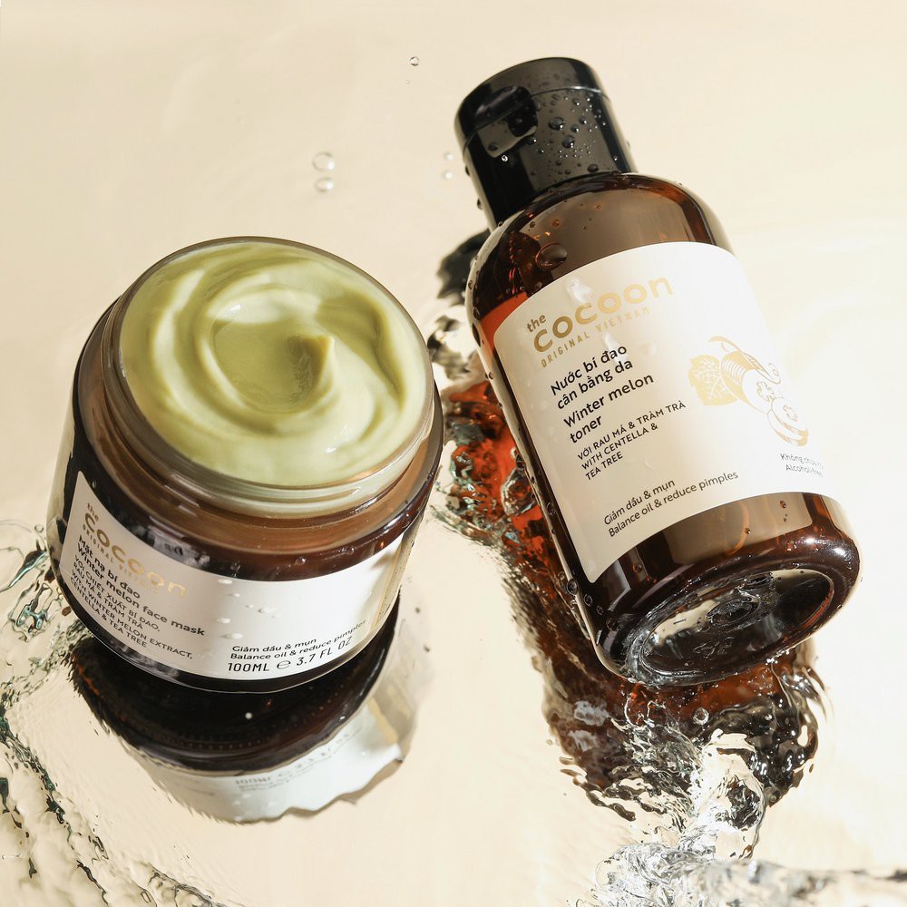 Mặt Nạ Cocoon Bí Đao Giảm Dầu, Giảm Mụn, Cấp Ẩm & Sáng Da - Winter Melon Face Mask 100mL