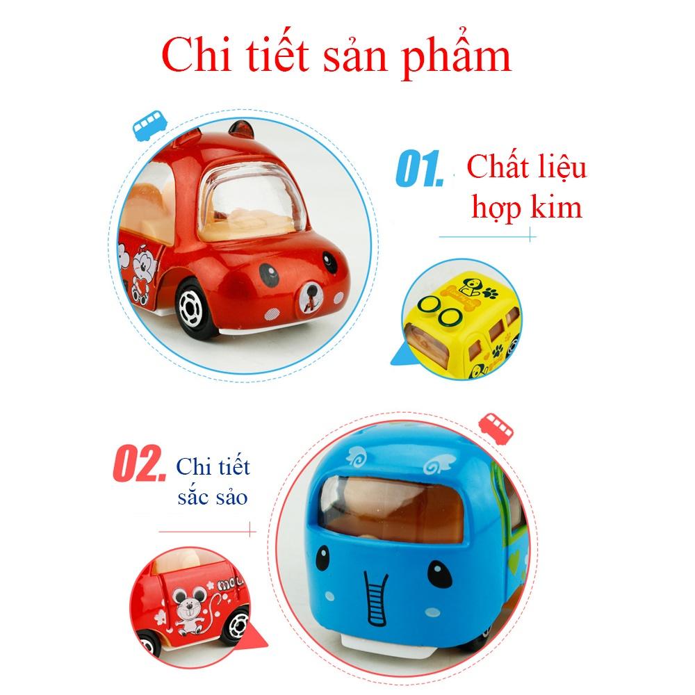 Đồ chơi biệt đội siêu xe thú cưng cho bé chất liệu hợp kim, chạy cót, siêu dễ thương, chi tiết sắc sảo