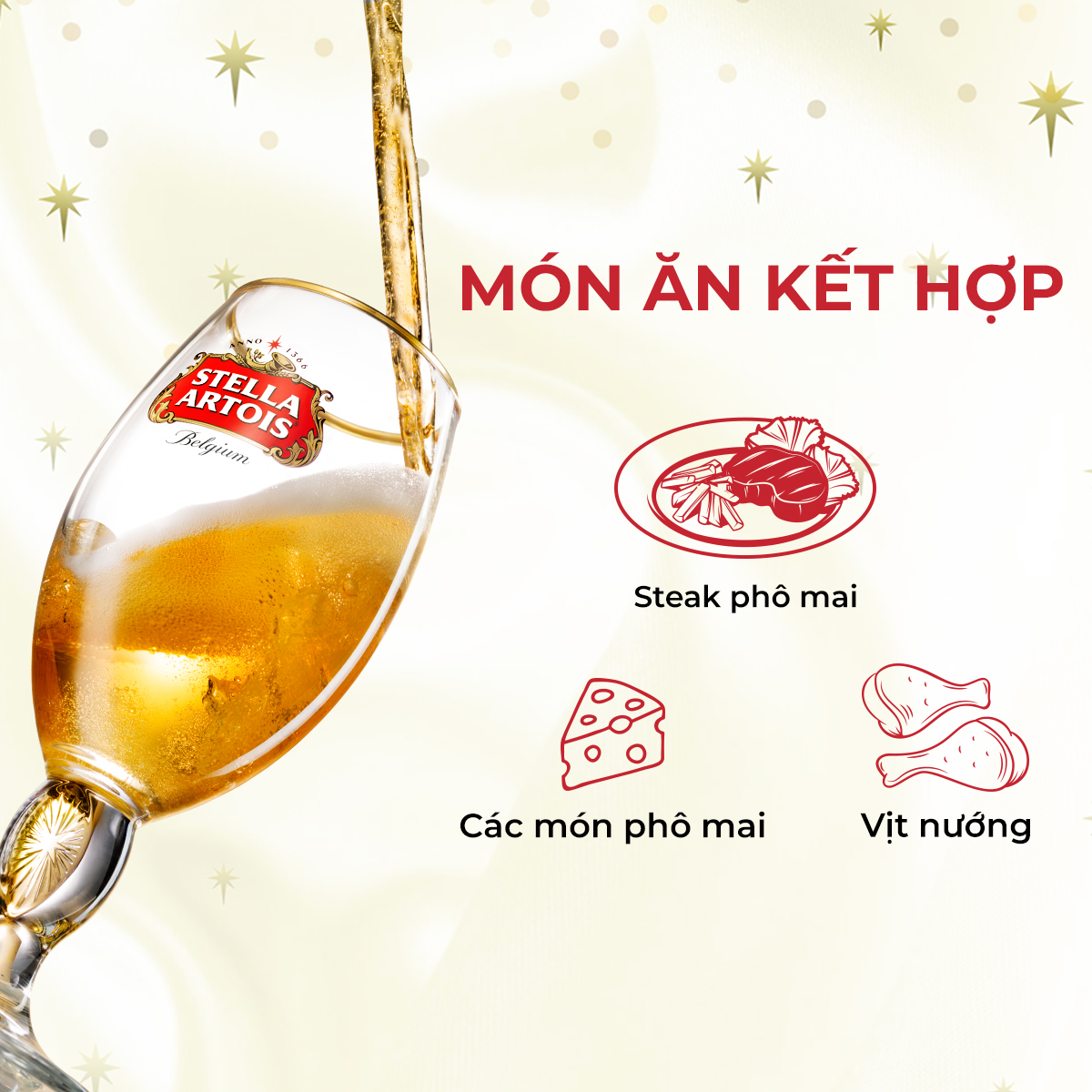 Thùng 24 Chai Bia Stella Artois (330ml/chai) - Bia Bỉ Thượng Hạng Nhập Khẩu Từ Bỉ