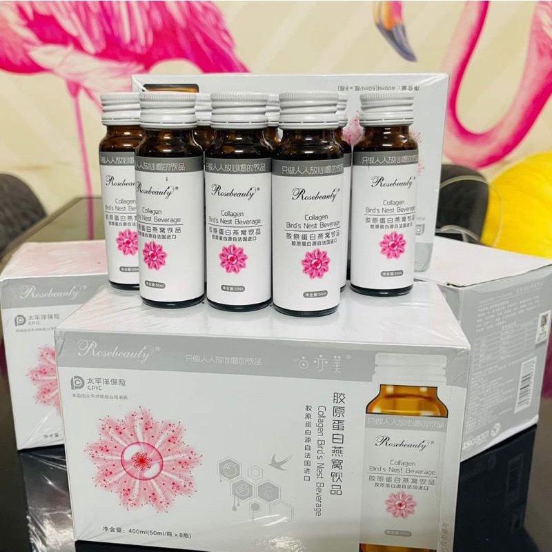 Nước uống Collagen Yến Trắng Da Rose Beauty ( hộp 8 ống)