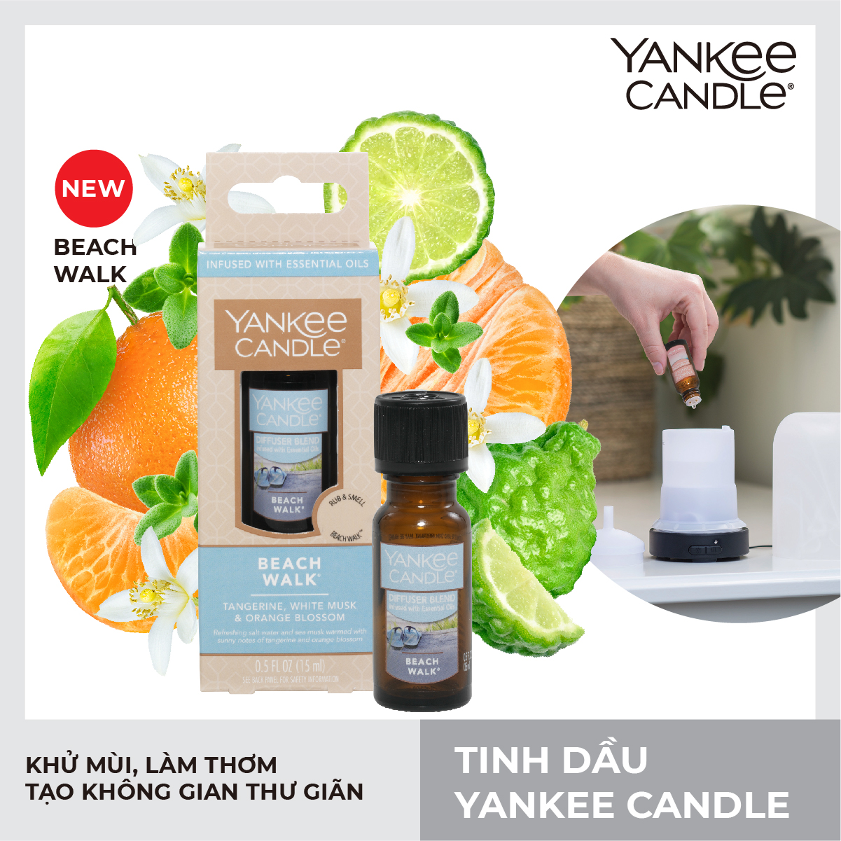 Tinh dầu Yankee Candle - Beach Walk (15ml)