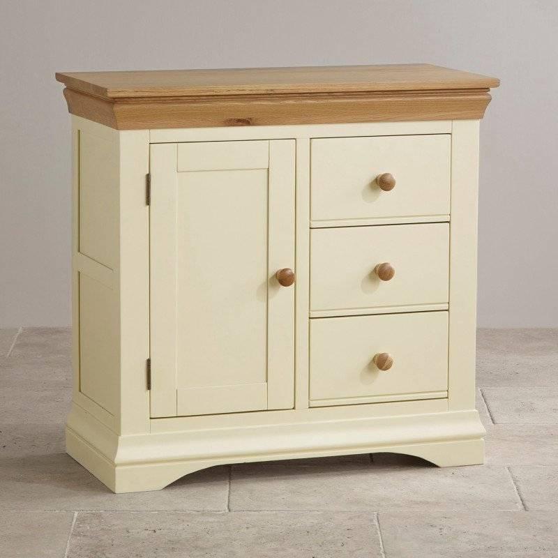 Tủ Trữ Đồ Country Cottage Gỗ Sồi Ibie BSCCOUO - Trắng