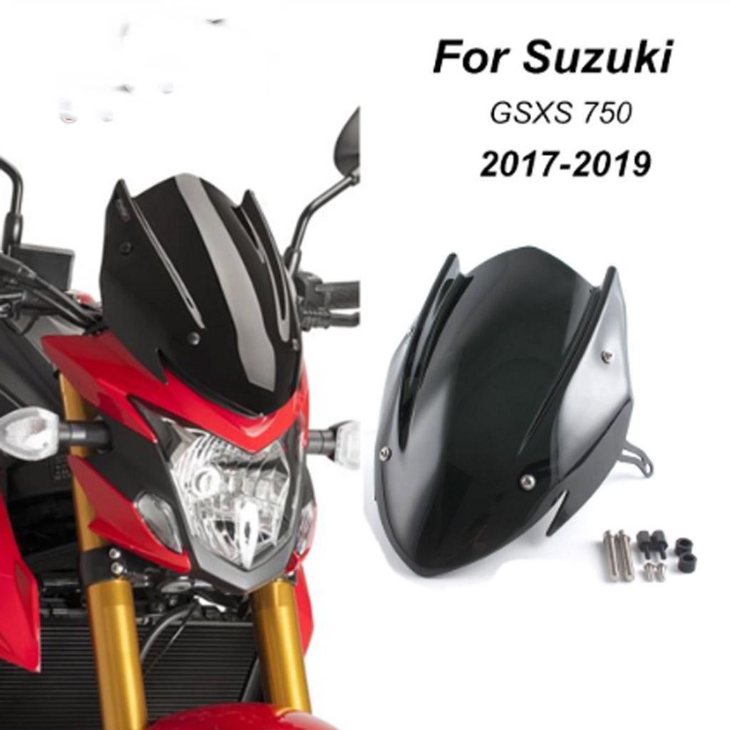 Smoke Windshield Windscreen Fit for SUZUKI GSXS750  -S750 17-19