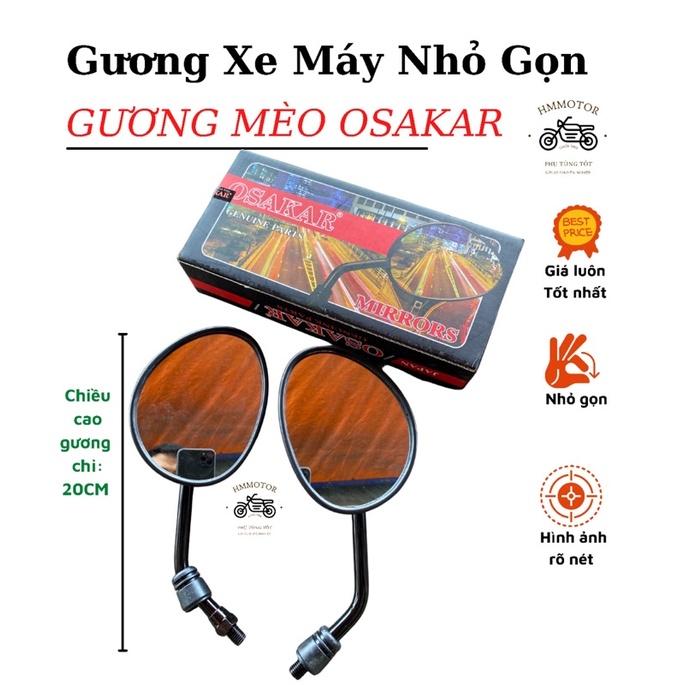 Gương Xe Máy Nhỏ Gọn Tai Mèo Osakar - Hàng chính hãng