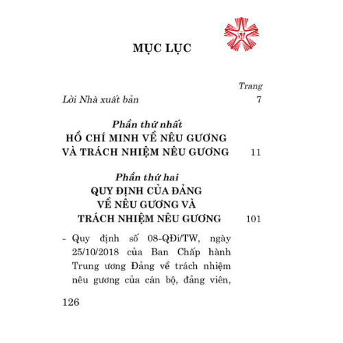 Hồ Chí Minh và Đảng Cộng sản Việt Nam về nêu gương và trách nhiệm nêu gương (bản in 2023)