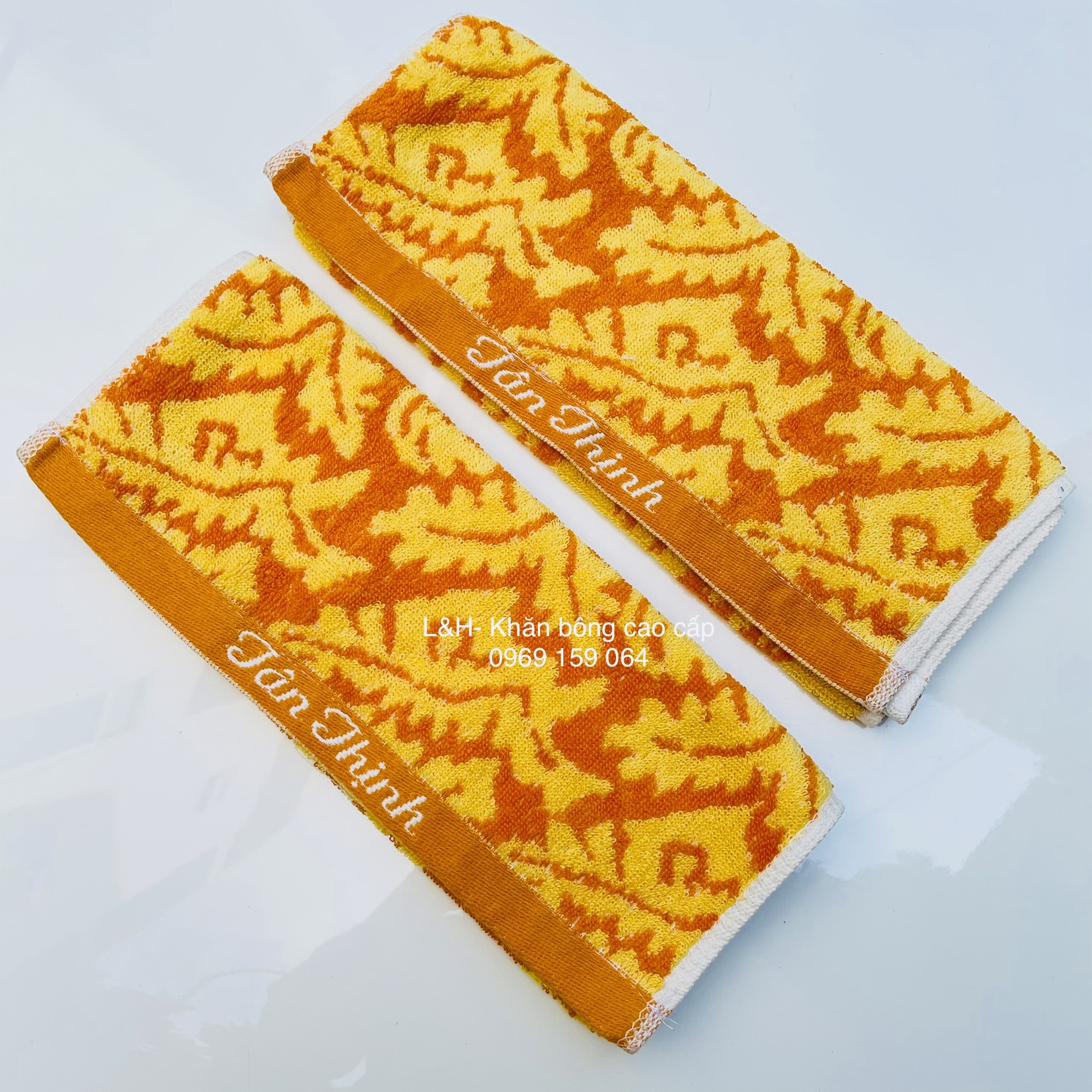 Khăn mặt cao cấp Lá Me, kt 30x50cm