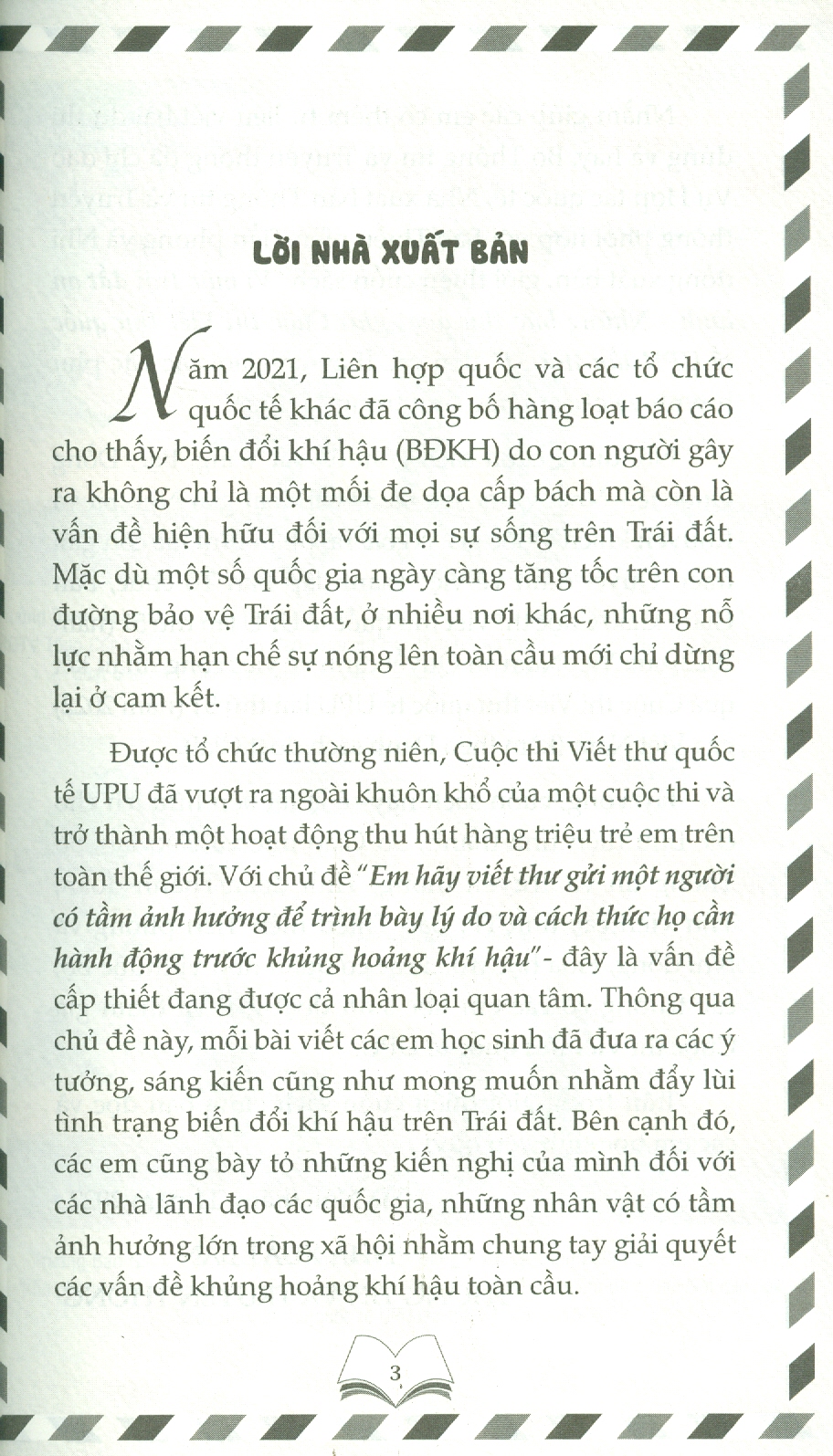 Vì một trái đất An lành - Những bức thư đoạt giải Cuộc thi viết thư quốc tế UPU lần thứ 51