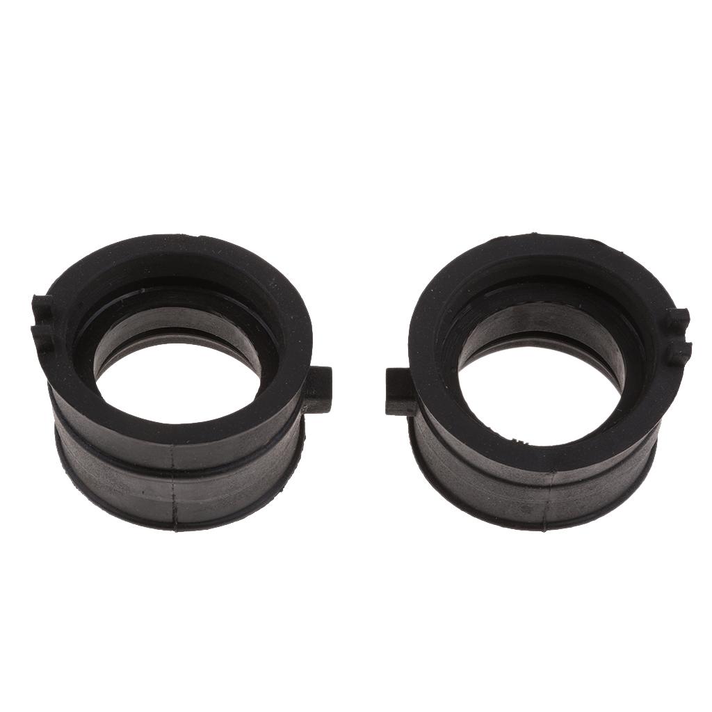 2 Pieces Motorcycle Carburetor Intake Interface Adapter for Honda VT 600 750 Steed400