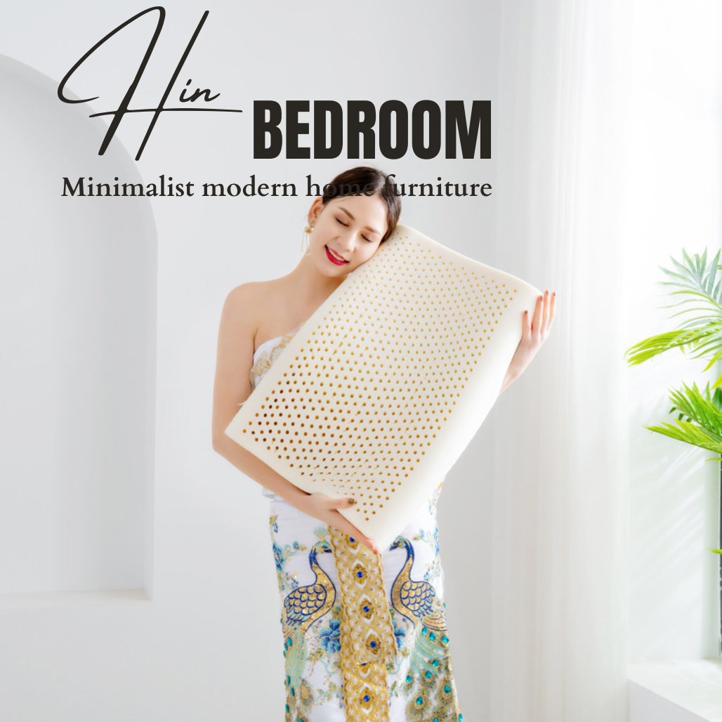 Gối Ngủ Cao Su Thiên Nhiên Lượn Sóng Massage Cao Cấp Hin Home Bedding