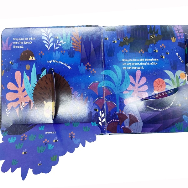 Sách - Khám phá thế giới nhỏ Ban Đêm - Sách 2D tương tác lật mở cho trẻ -NXB Lao Động