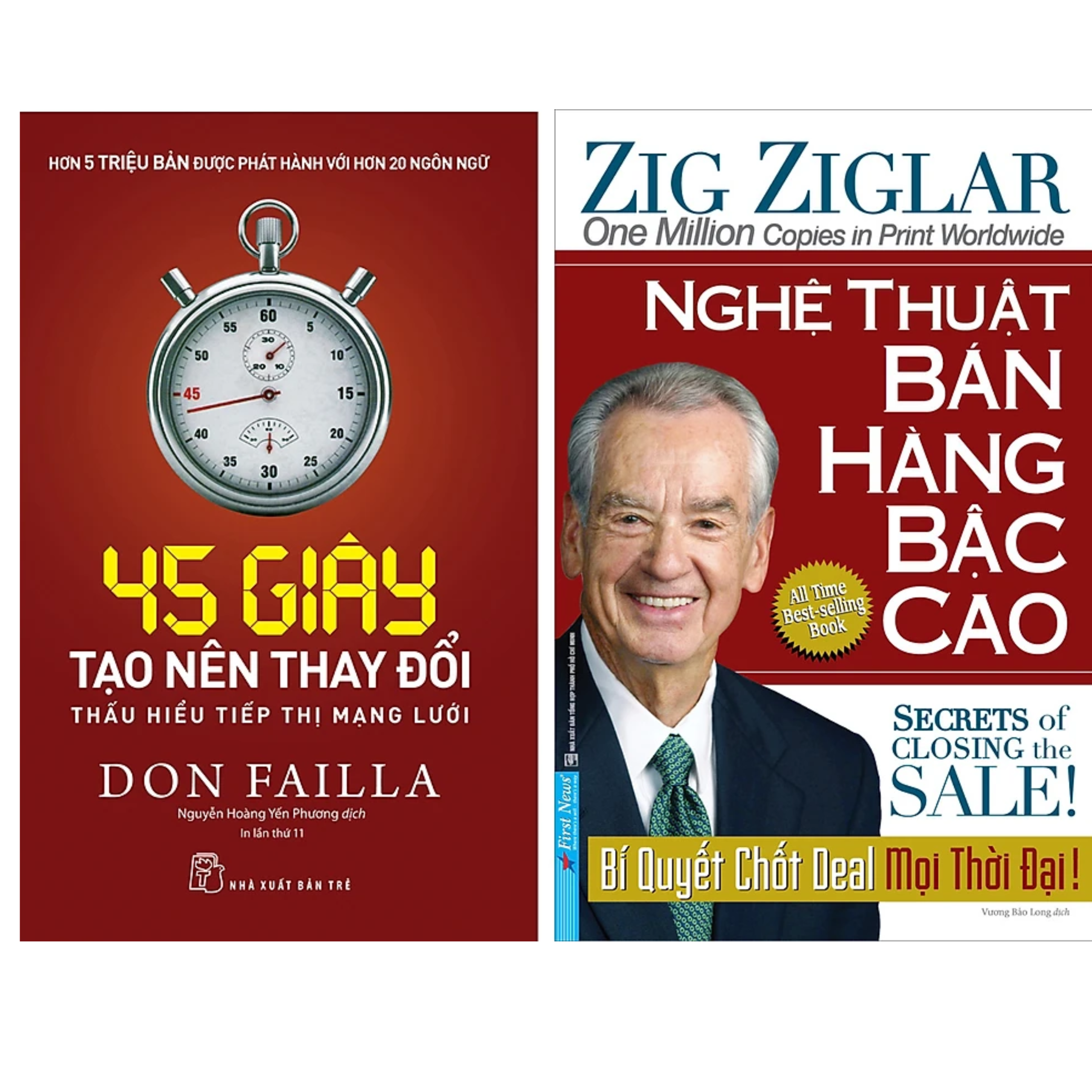 Combo 2Q: 45 Giây Tạo Nên Thay Đổi - Thấu Hiểu Tiếp Thị Mạng Lưới + Nghệ Thuật Bán Hàng Bậc Cao - Bí Quyết Chốt Deal Mọi Thời Đại