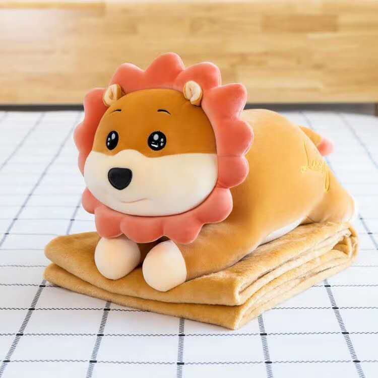 Chăn Gối Văn Phòng 3in1 size 60cm - Thú Bông Có Mền