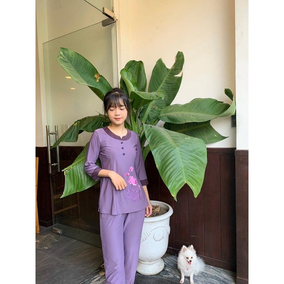 ĐỒ LAM ĐI CHÙA Mẫu Thun Phối