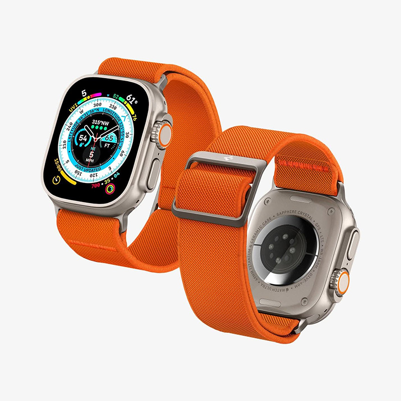 Dây Đeo SPIGEN Lite Fit Ultra Cho Apple Watch (49/46/45/44/42mm) Vải Dệt Nylon Linh Hoạt Và Nhẹ Nhàng Hàng Chính Hãng