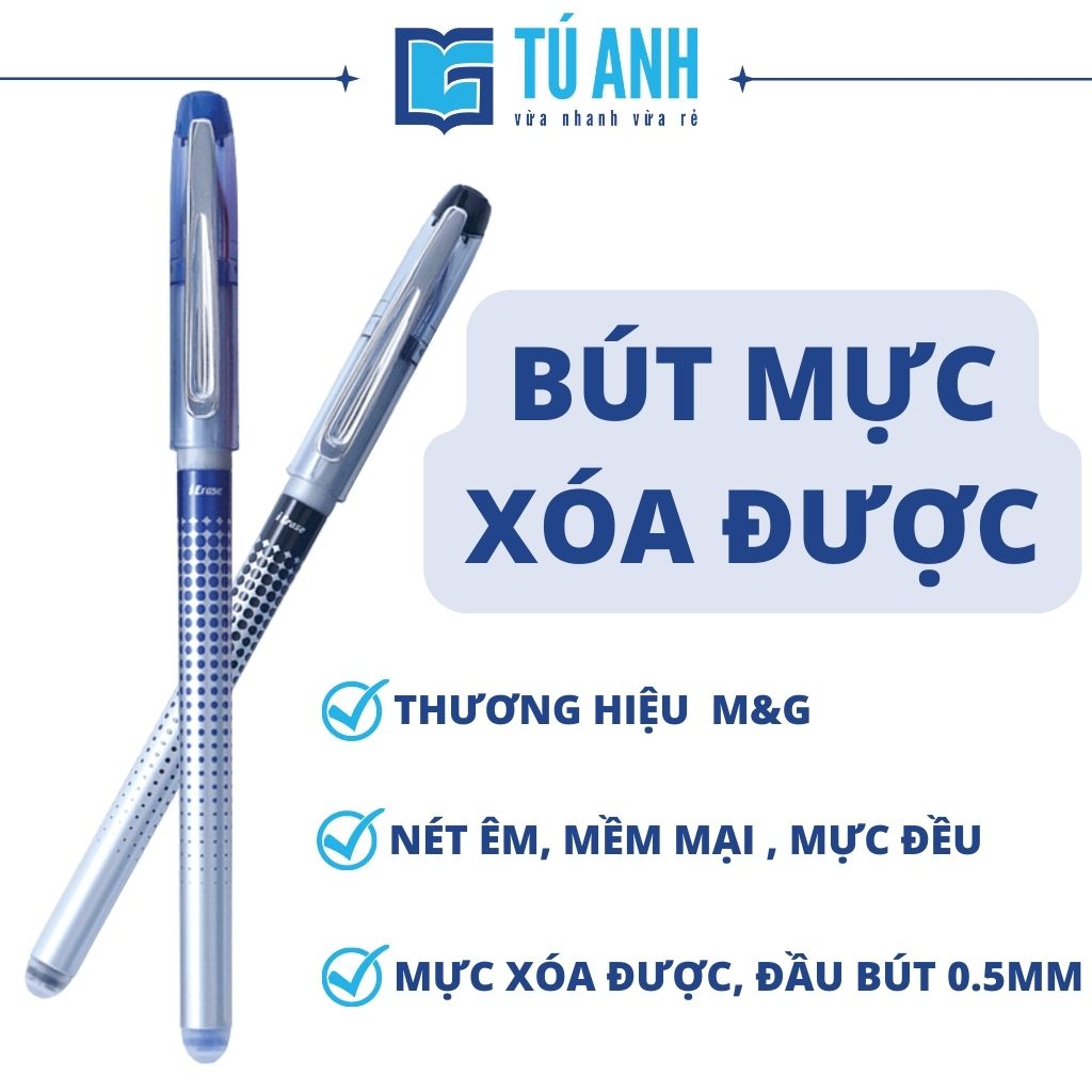 Bút Gel Xóa Được M&amp;G AKPA8371 Ngòi 0.5mm (Hộp 12 cây)