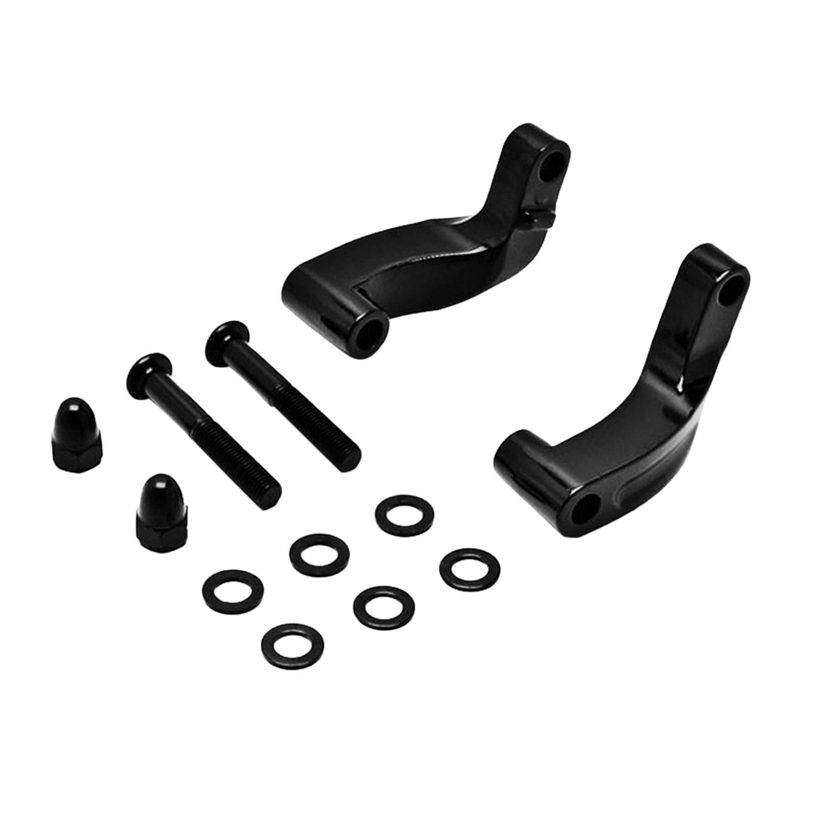 Mirror Extension Kit Relocation Black for  2006-2017 Motorcycle