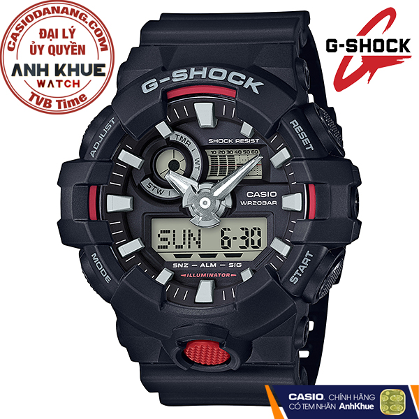 Đồng hồ nam dây nhựa Casio G-Shock chính hãng GA-700-1ADR (53mm)