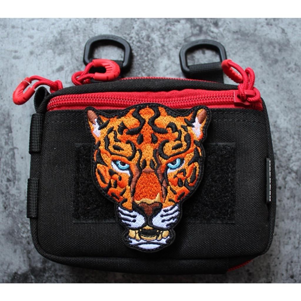 Patch_velcro thêu hình báo đốm dán ba lô_quần áo_túi xách