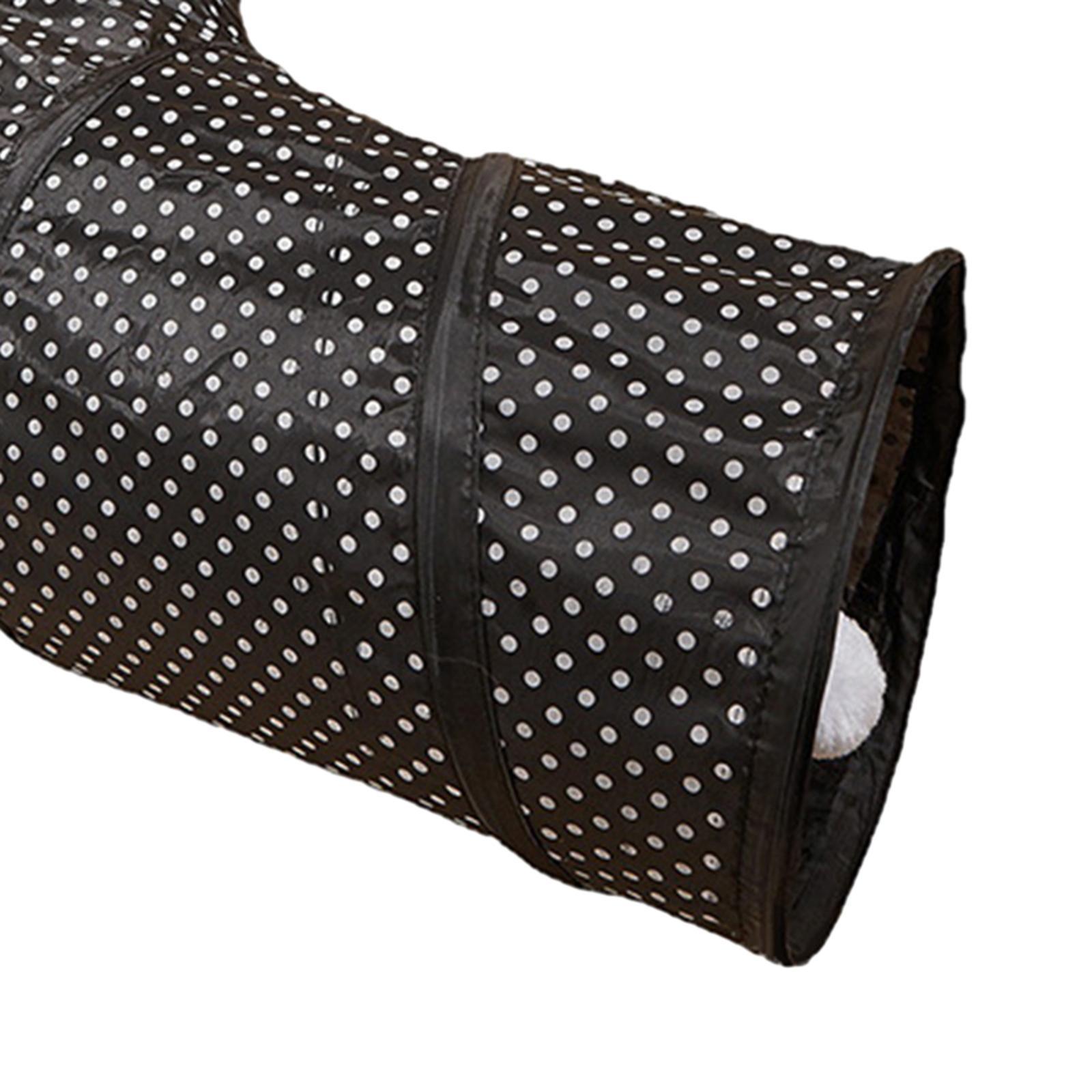 Cat Tunnel with Playing Ball Tent Tunnel Folding Play Tunnels Kitten Foldable Tunnel Cat Toy for Kitten Hamster Indoor Cats