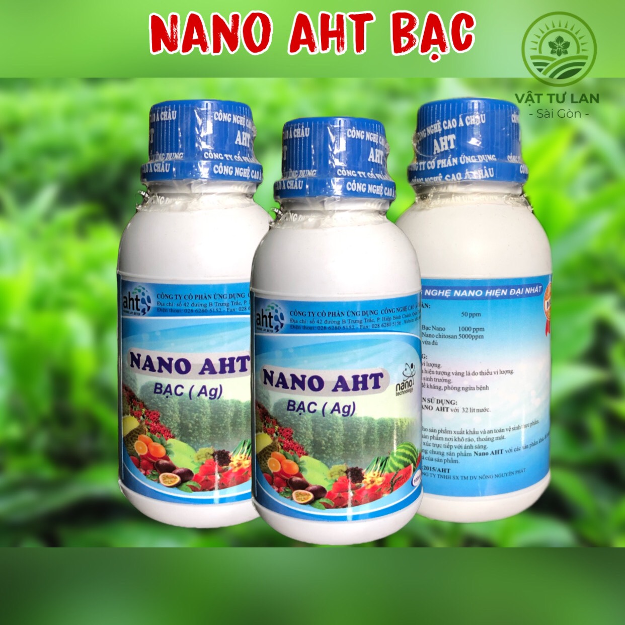 Vi lượng Nano Bạc AHT - Chai 100ml