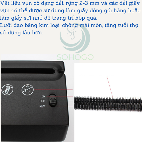 - Máy cắt giấy cổng USB A5, A6 tự động phù hợp cho gia đình, bill thanh toán tại các cửa hàng- Máy hủy tài liệu văn phòng mini