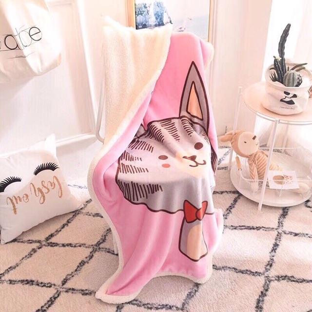 Chăn lông cừu trẻ em 1mx1m4