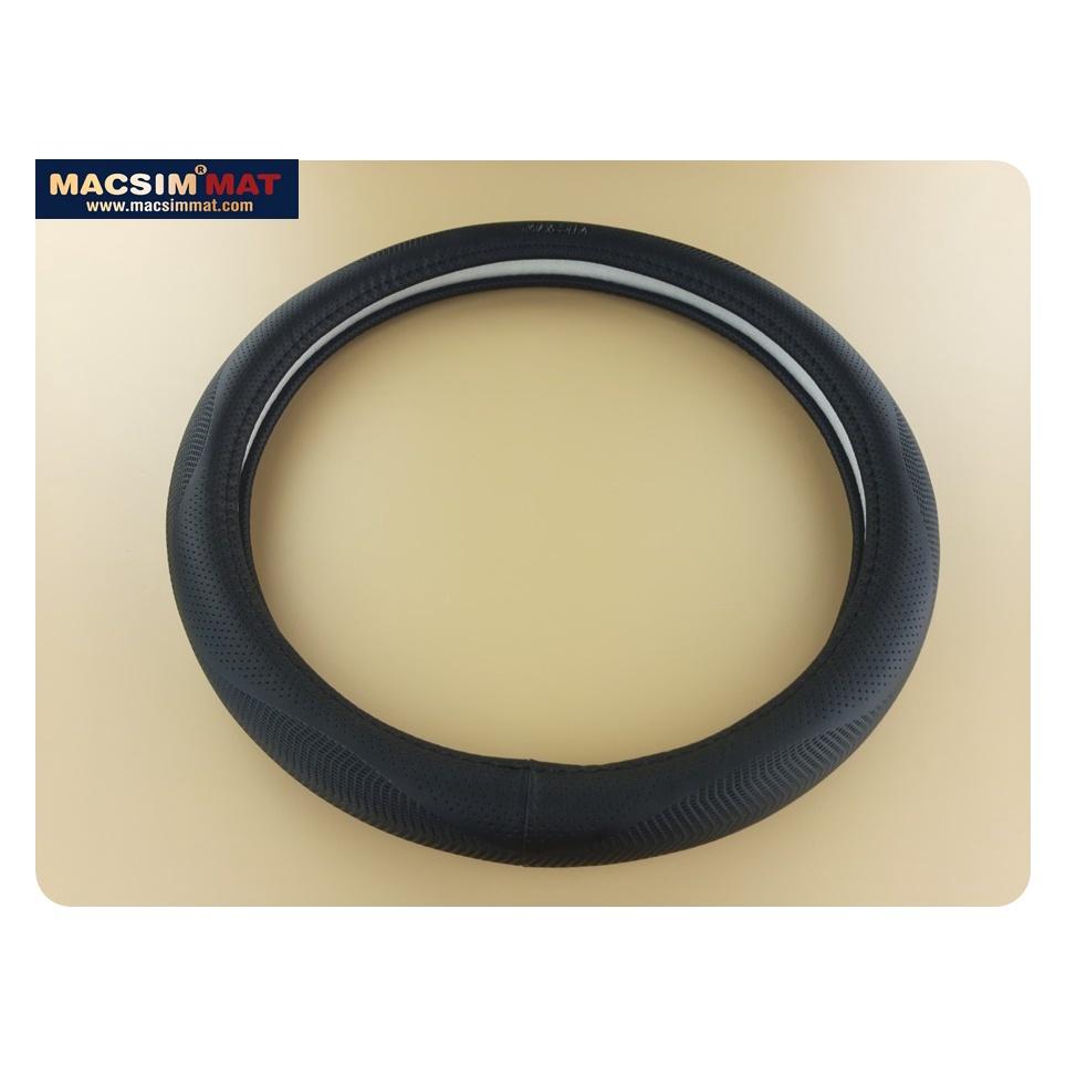 Bọc vô lăng cao cấp Macsim mã L17T mới chất liệu da thật - Khâu tay 100% size M phù hợp các loại xe