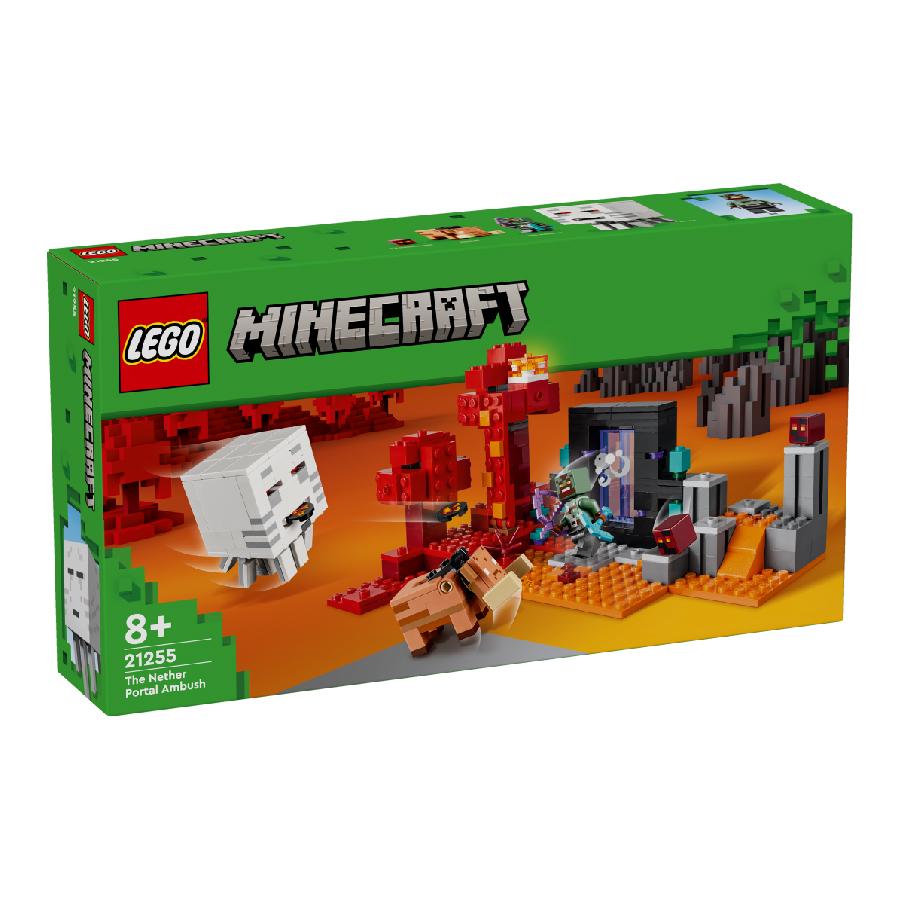 Đồ Chơi Lắp Ráp Cuộc Phục Kích Cổng Địa Ngục Nether LEGO MINECRAFT 21255 (352 chi tiết)