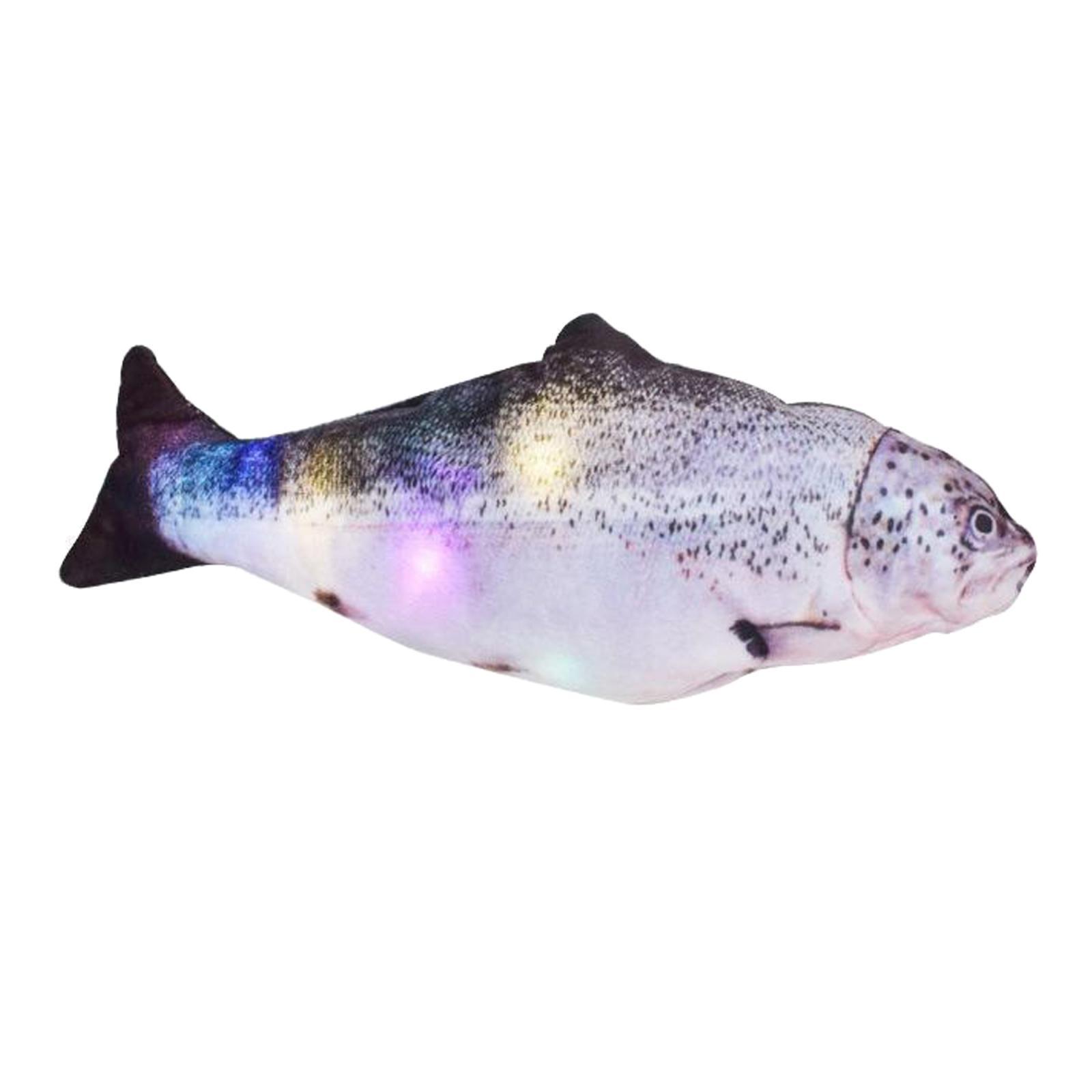 Electric Fish Interactive Pet Cat Wagging Simulation Toy Salmon