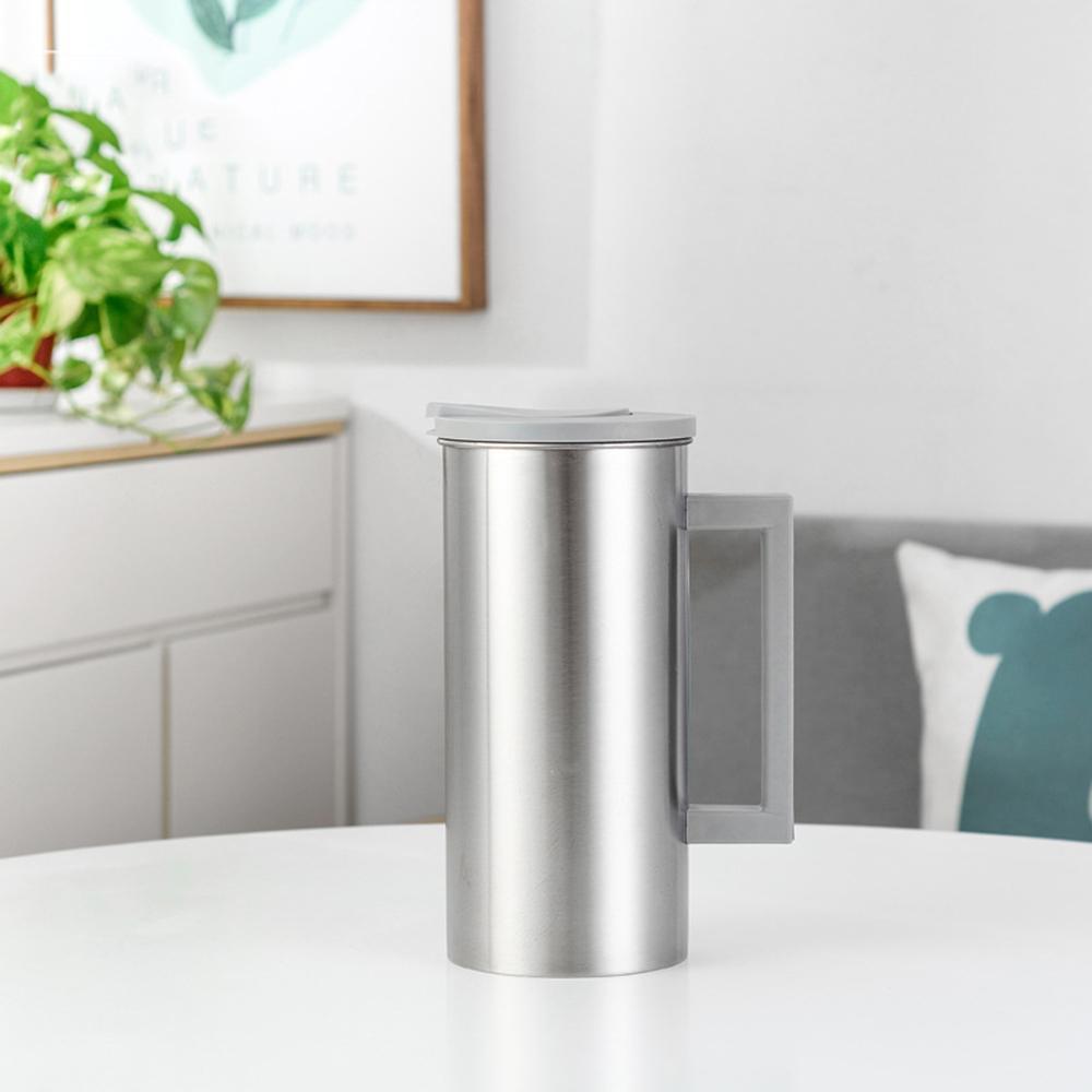 4X Stainless Steel Water Pitcher Juice Jar Beverage Serving Jugs Grey