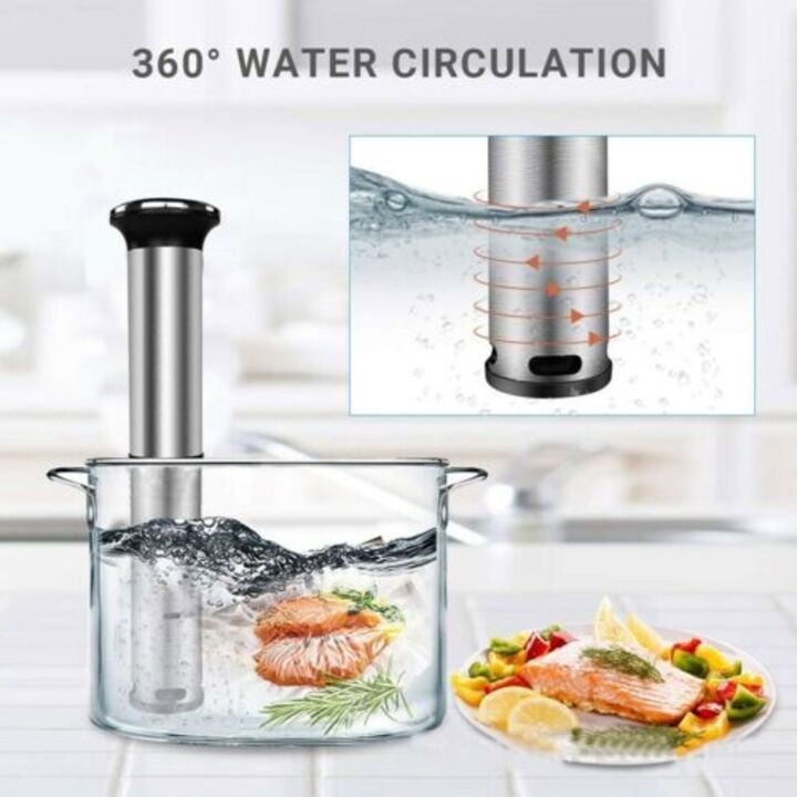 Máy nấu chậm Sous Vide BioloMix SV-8006 công suất 1200W , bộ gia nhiệt PTC và động cơ không chổi than DC- Hàng chính hãng