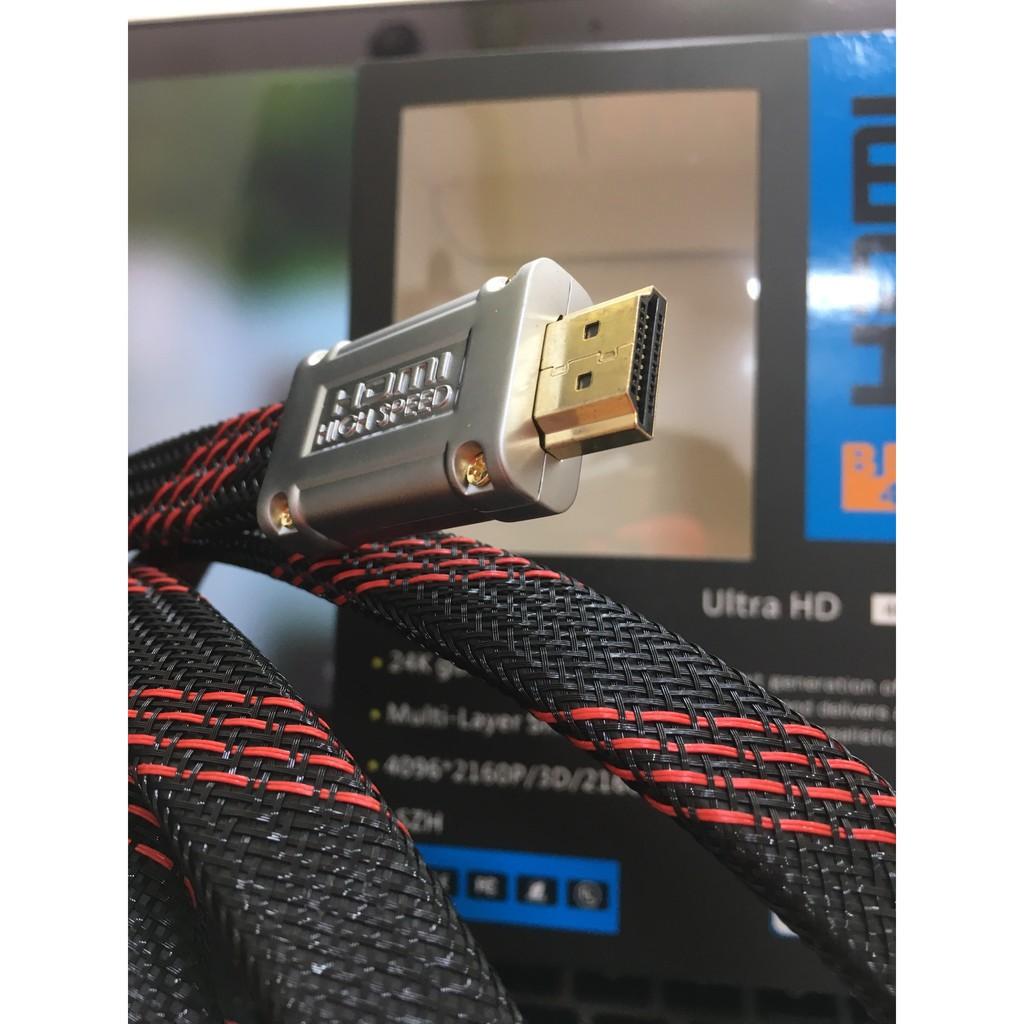 Dây HDMI Ben4K Zinc 3M chuẩn 2.0 hỗ trợ Full3D 4K jack mạ vàng