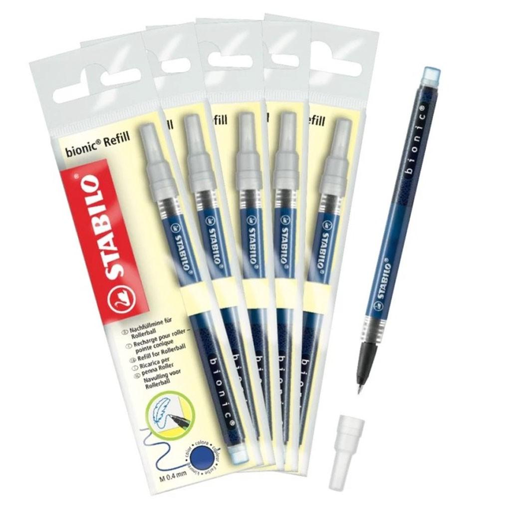 Bộ 5 Ruột bút bi nước STABILO Bionic (BNCR/5)