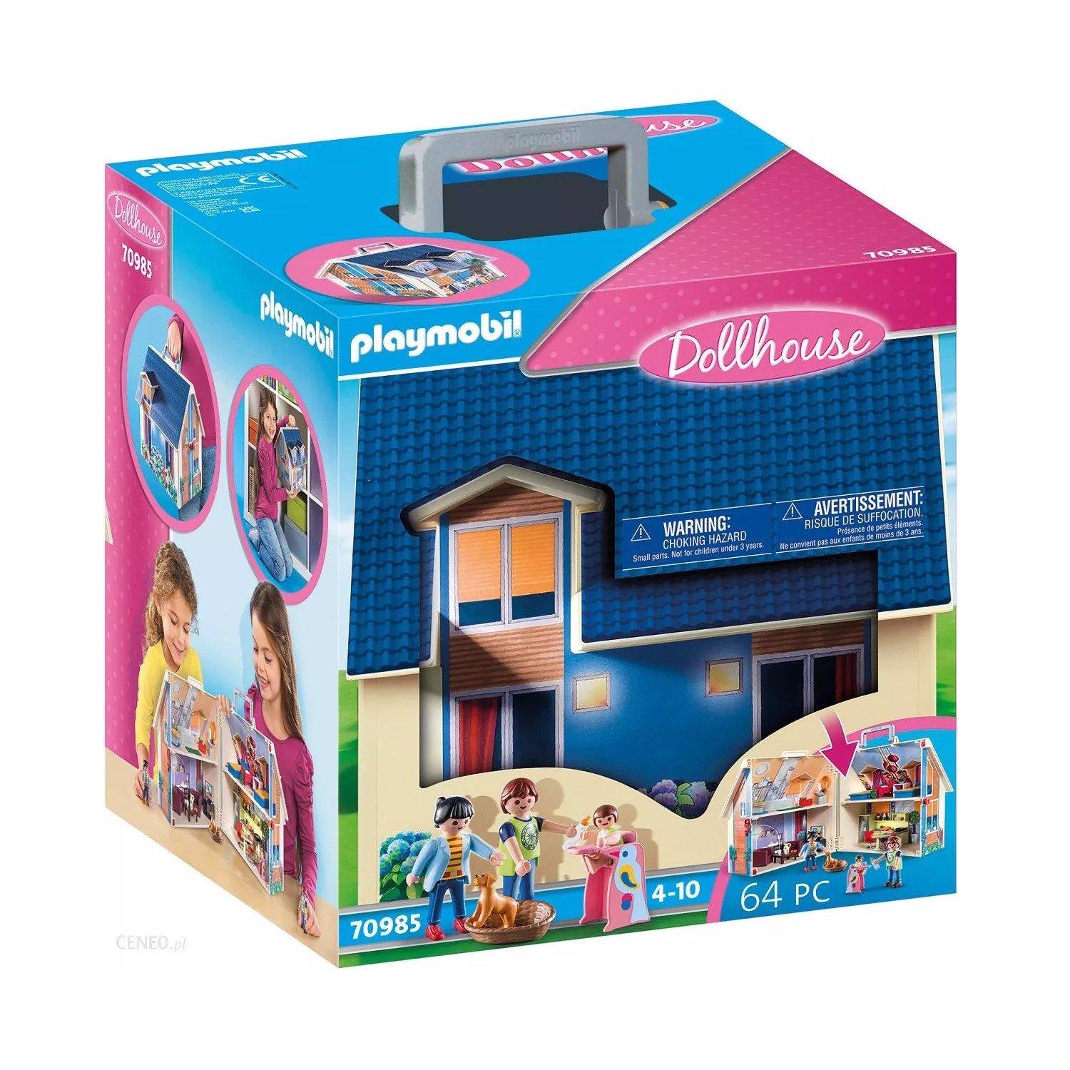 Đồ chơi mô hình Playmobil Nhà búp bê xách tay 64pcs