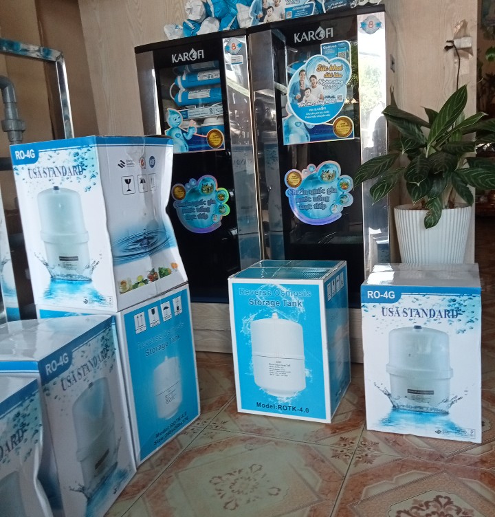 BÌNH ÁP THÉP 4.0G - DÙNG CHO MÁY LỌC NƯỚC RO