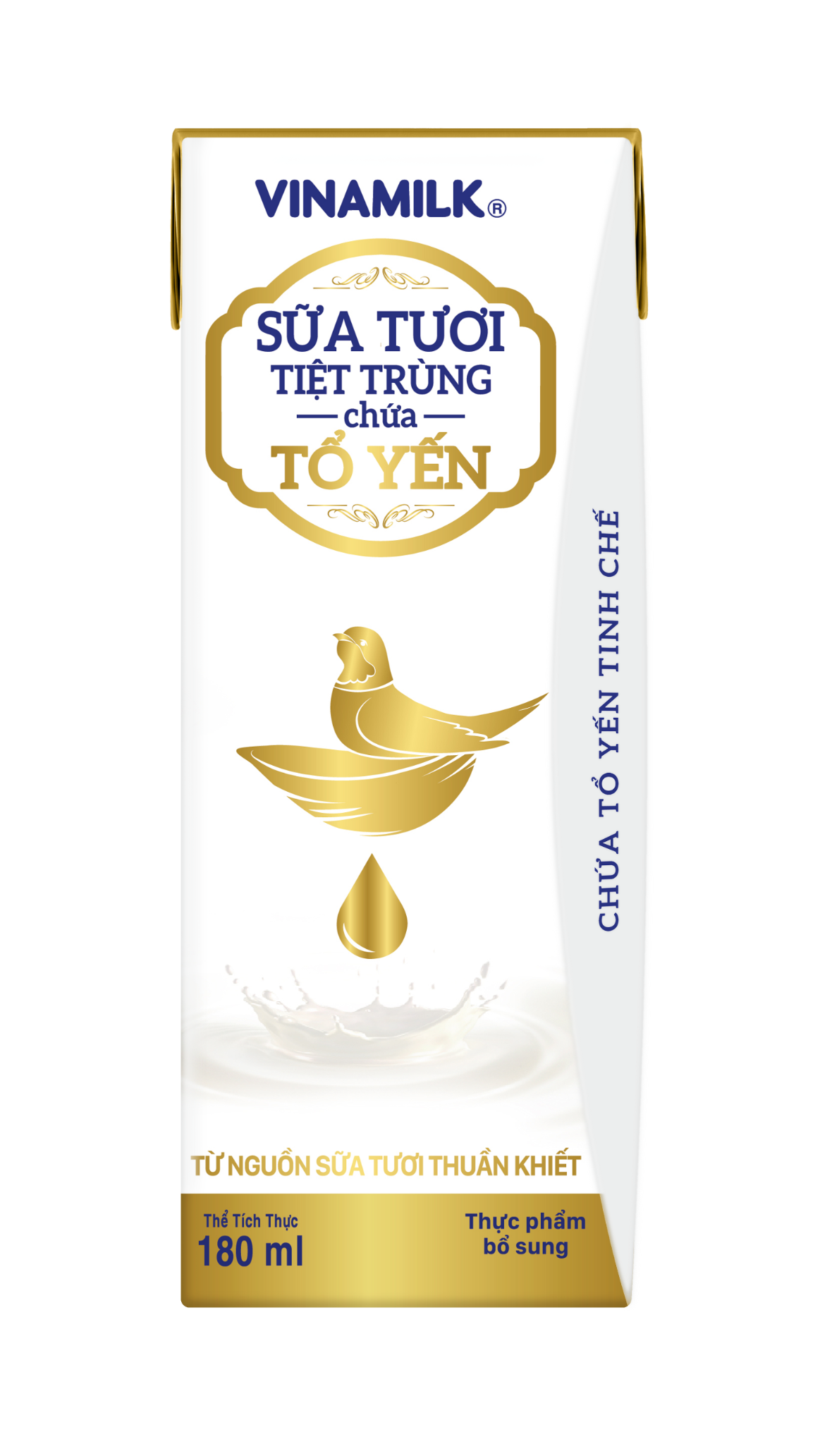 Thùng 24 Hộp Sữa Tươi Tiệt Trùng Chứa Tổ Yến Vinamilk 180ml